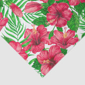 ハイビスカスとパーム葉の 薄葉紙 (詳細)