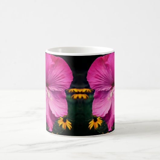 ハイビスカスとフラワーガーデンフレンズ コーヒーマグカップ (中央)