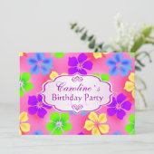 ハイビスカスによっては誕生会が開花します セーブザデート (スタンド正面)