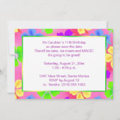 ハイビスカスによっては誕生会が開花します セーブザデート (裏面)