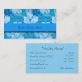 ハイビスカスによっては青いろうけつ染めが開花します 名刺 (正面/裏面)