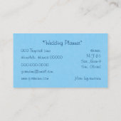 ハイビスカスによっては青いろうけつ染めが開花します 名刺 (裏面)