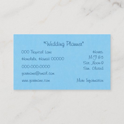 ハイビスカスによっては青いろうけつ染めが開花します 名刺 (裏面)