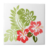 ハイビスカスによってはw/Greensが開花します; Style1: 右の表面仕上げ タイル (正面)