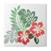 ハイビスカスによってはw/Greensが開花します; Style2: 右の表面仕上げ タイル (正面)