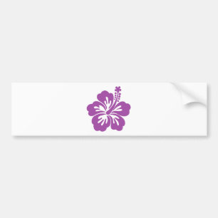 ハイビスカスのアロハ花 バンパーステッカー