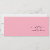 ハイビスカスのクルーズ搭乗券 RSVP カード (裏面)