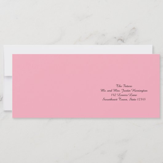 ハイビスカスのクルーズ搭乗券 RSVP カード (裏面)