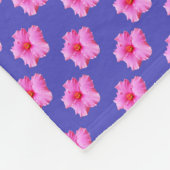 ハイビスカスのサマー ブリーズ フリースブランケット (角)