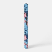 ハイビスカスのトロピカル フラワー柄 iPhone 16ケース (左側面)