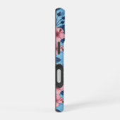 ハイビスカスのトロピカル フラワー柄 iPhone 16ケース (右側面)