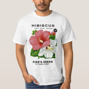 ハイビスカスのヴィンテージの種の包み Tシャツ