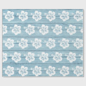 ハイビスカスの包装紙の流木浜 ラッピングペーパー (フラット)