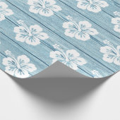 ハイビスカスの包装紙の流木浜 ラッピングペーパー (角)