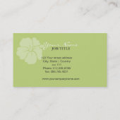 ハイビスカスの名刺 名刺 (裏面)