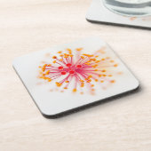 ハイビスカスの堅いプラスチックコースター(6)の置いて下さい コースター (左側)