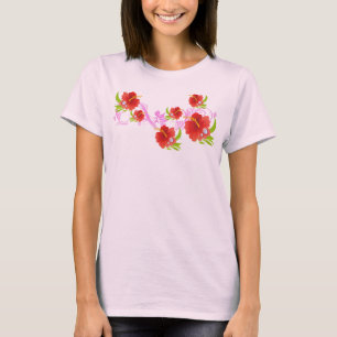 ハイビスカスの微風のタンクトップ Tシャツ