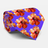 ハイビスカスの感覚のタイ ネクタイ (ロール)