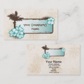 ハイビスカスの旗 名刺 (正面/裏面)