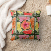 ハイビスカスの枕 クッション (ブランケット)