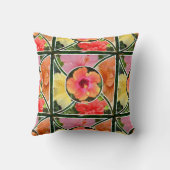 ハイビスカスの枕 クッション (裏面)