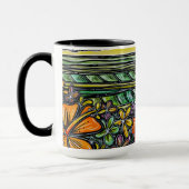 ハイビスカスの波のマグ マグカップ (左)