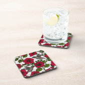 ハイビスカスの花とハミングバード コースター (右側)