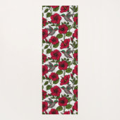 ハイビスカスの花とハミングバード ヨガマット (裏面)