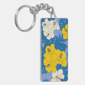 ハイビスカスの花と葉 キーホルダー (正面左)