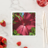 ハイビスカスの花と青空 スタンダードカクテルナプキン (インサイチュ)