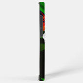 ハイビスカスの花と2タイガーの蝶 SAMSUNG GALAXYケース (右側面)