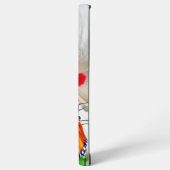 ハイビスカスの花と2タイガーの蝶 SAMSUNG GALAXYケース (左側面)