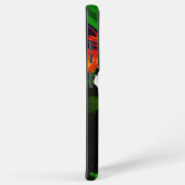 ハイビスカスの花と2タイガーの蝶 SAMSUNG GALAXYケース (右側面)