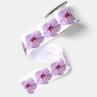 ハイビスカスの花のリボン サテンリボン
