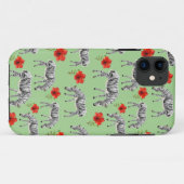 ハイビスカスの花の中のシマウマ Case-Mate iPhoneケース (裏面(横))