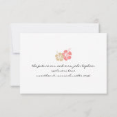 ハイビスカスの花の搭乗券 返信カード (裏面)