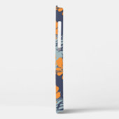 ハイビスカスの花の継ぎ目のない模様、ヴィンテージフローラw Case-Mate iPhoneケース (裏面 / 左)