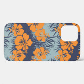 ハイビスカスの花の継ぎ目のない模様、ヴィンテージフローラw Case-Mate iPhoneケース (裏面 (横))