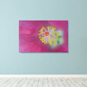 ハイビスカスの花の雄蕊、ハイビスカスのクローズアップ キャンバスプリント (インサイチュ (ウッドフロア))