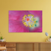 ハイビスカスの花の雄蕊、ハイビスカスのクローズアップ キャンバスプリント (インサイチュ (リビング))