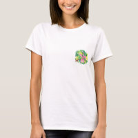 ハイビスカスの花のTシャツ