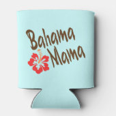 ハイビスカスの花を持つバハママ 缶クーラー (裏面)