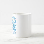 ハイビスカスの花柄 コーヒーマグカップ (中央)