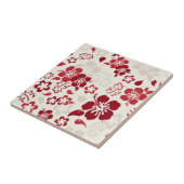 ハイビスカスの花模様のセラミックタイル タイル (側面)