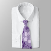 ハイビスカスの花模様のタイ ネクタイ (タイ)