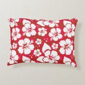 ハイビスカスの花模様 アクセントクッション (裏面)