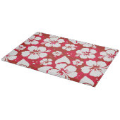 ハイビスカスの花模様 カッティングボード (角)