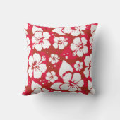 ハイビスカスの花模様 クッション (裏面)