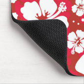 ハイビスカスの花模様 マウスパッド (コーナー)