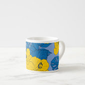 ハイビスカスの花葉と エスプレッソカップ (正面右)